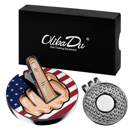 Magnetic Middle Finger Golf Ball Marker Set - USA Background