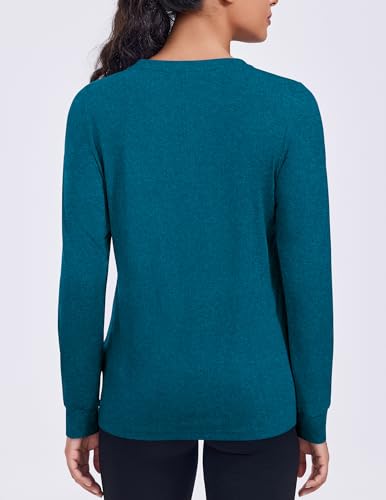 Lightweight Long Sleeve Workout Top for Women - XX-Large Green Jade