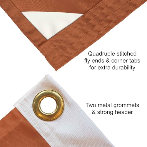 Texas Longhorns College Flag - 3'x5' Durable Polyester with Grommets
