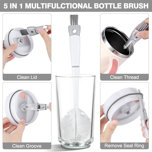 Straw & Bottle Cleaning Brush Kit - 3 Sizes for Tumbler Care