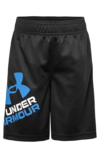 Under Armour Boys' Prototype Performance Shorts Black 5 / Symbol, Elastic Waistband