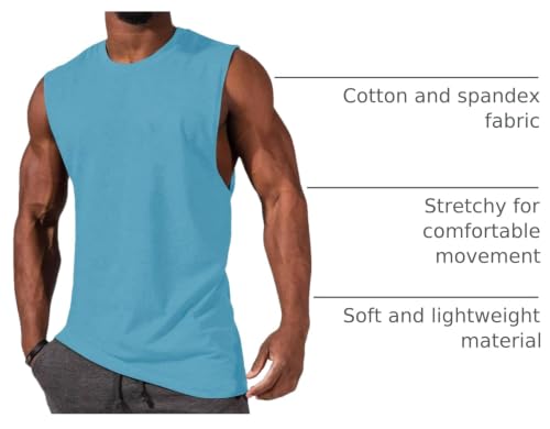 Men's Sleeveless Gym Tank Tops - Casual Workout Muscle Shirts