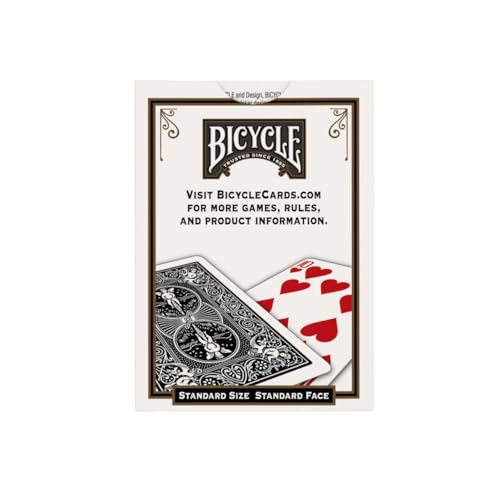 Bicycle Black Playing Cards - Standard Index Poker Deck