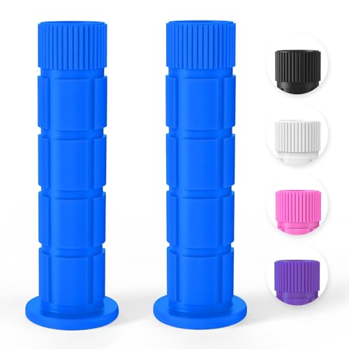 Soft Bike Handlebar Grips for Kids - Blue, 4.9" Length