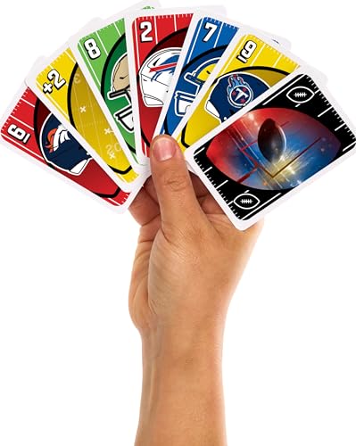 UNO NFL Card Game with Tin - Ages 7+, 2-10 Players