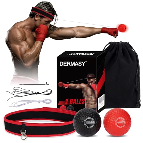 Dermasy® Upgraded Boxing Reflex Ball, Training Ball with Headband