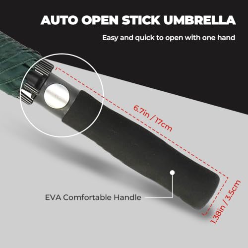 Windproof Waterproof Golf Umbrella - 54-72 Inch Auto Open