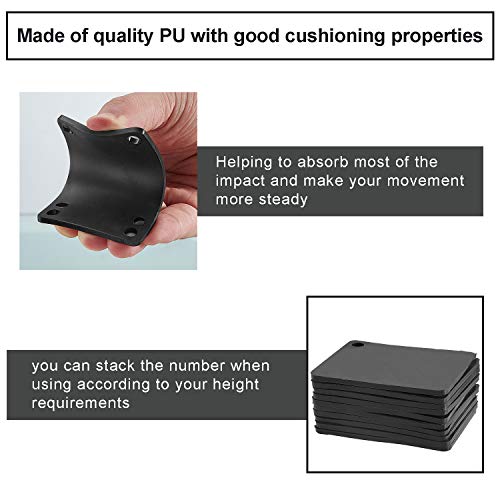 3 mm Skateboard Shock Pads - 10 Longboard Riser Mats for Impact Absorption
