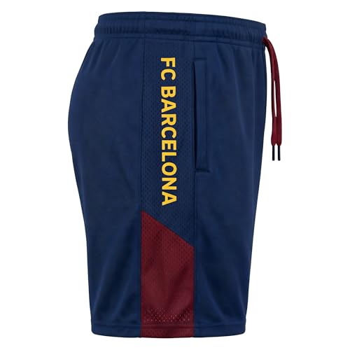FC Barcelona Soccer Shorts for Men - Medium, Navy