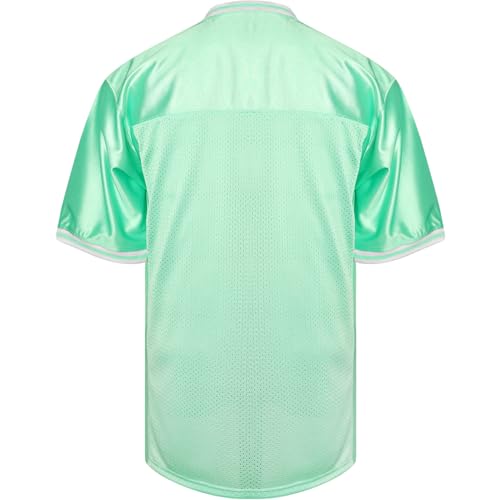 Blank Football Jerseys - Mesh Athletic Sports Uniform - X-Large Apple Green