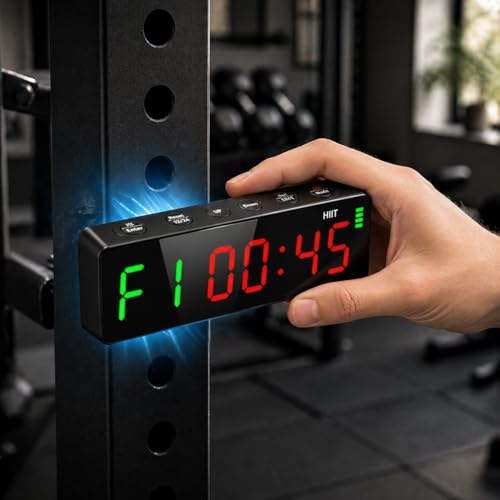 7-Inch LED Workout Timer for HIIT & Boxing - Rechargeable