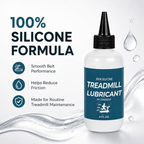 4oz Silicone Treadmill Belt Lubricant - Reduces Friction & Noise