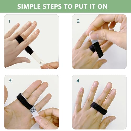 10PCS Finger Buddy Straps - Adjustable Support Tape for Pain Relief