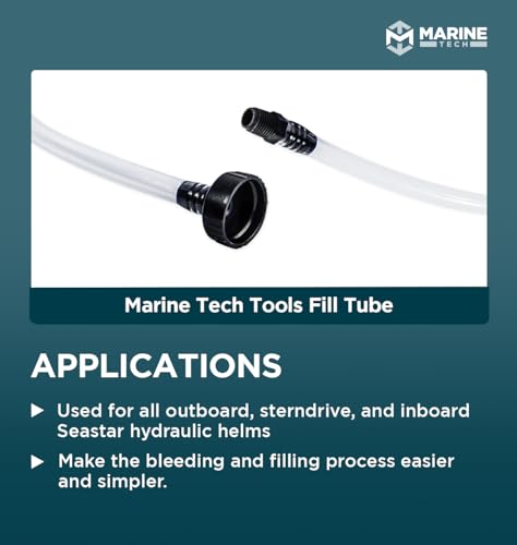 Marine Tech Tools Fill Tube, Seastar Hydraulic Steering Bleed Kit,