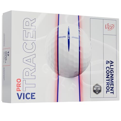 Vice Tracer Golf Balls - 1.68" Pro with Visible Tracer Technology