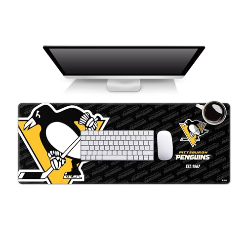 Pittsburgh Penguins Desk Pad - Water Resistant, Non-Slip, 31.5" x 12"
