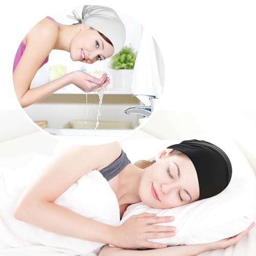 OPUHOHR 4 Pack Women Turban Under Caps - Soft Modal Hijab Undercaps with Ties