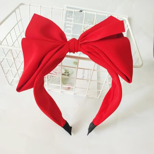Red Bow Headband for Women - Cute Big Bow Hair Accessories