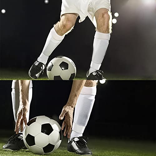 Men's Soccer Anti-Slip Grip Socks - White (Without Straps)