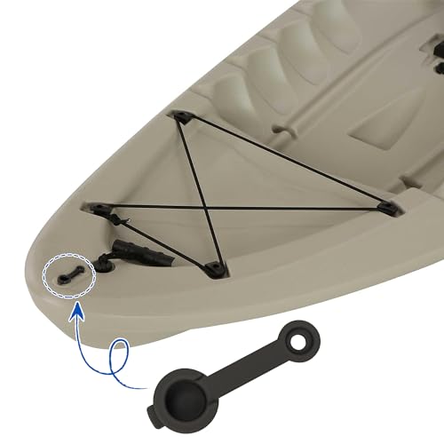 Kayak Drain Plugs - Silicone Plug Set with Screws - 2 Sets