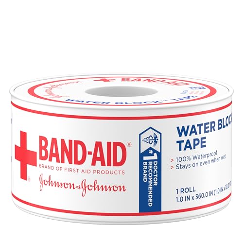 Waterproof First Aid Tape for Bandages - 1 inch x 10 Yards, 1 Roll