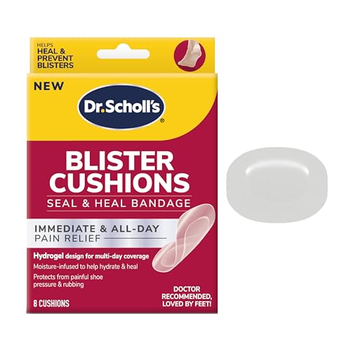Hydrogel Blister Cushions - Seal & Heal Pain Relief Bandages - 8 Count