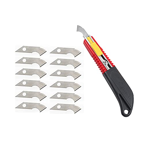 Hook Knife PVC Acrylic Board Plastic Plexiglass Hook Knife Cutting Tool with 10 Replacement Blades 161 X25X11mm