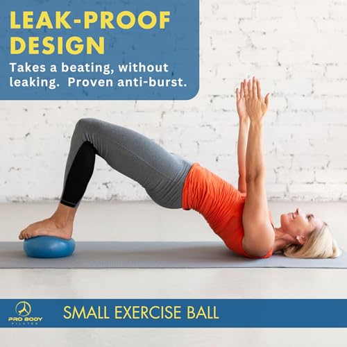9 Inch Pilates Ball - Small Anti-Burst Exercise Ball - Indigo
