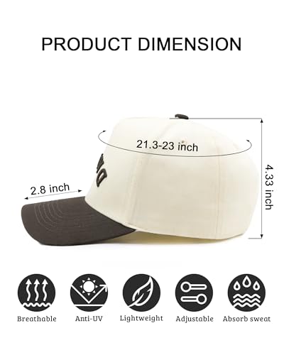 Waldeal Brown Upside Down Daddy Trucker Hat for Men - Adjustable Snapback Dad Baseball Cap - Fathers Day Gift from Daughter