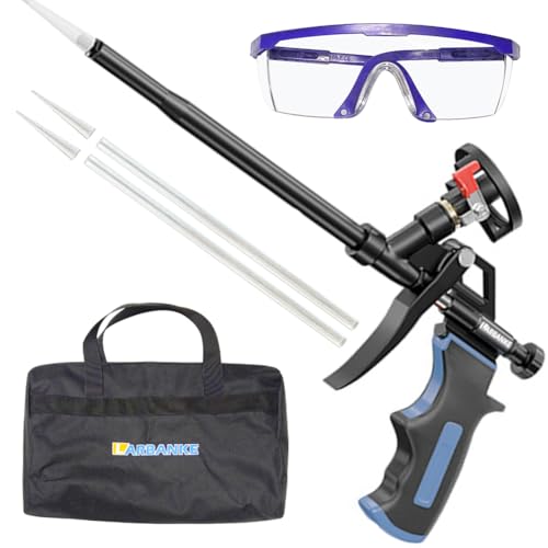 LARBANKE High Precision Spray Foam Gun,Professional Expanding Foam Dispensing Gun Insulation Spray Application Applicator for Caulking,Filling,Sealing,Suitable for Scenarios Such as Home,Office