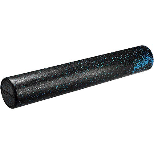 High-Density Foam Roller for Exercise and Recovery - 36 Inches, Blue Speckled