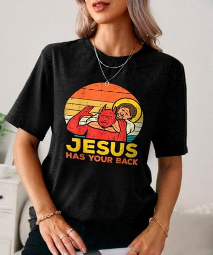 Christian Graphic Tee with Bible Verse - Women's T-Shirt