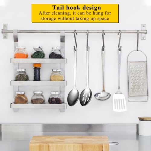 Kyraton Cooking Spoon Set, Stainless Steel Kitchen Serving, Solid