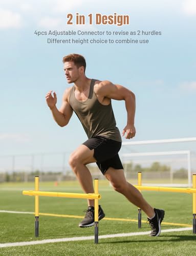 6ft Agility Training Poles - Durable Soccer & Sports Equipment Pack