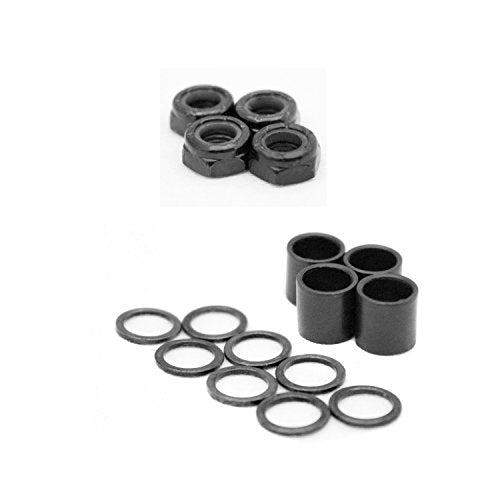 Skateboard Truck Speed Kit - Axle Washers, Nuts & Spacers
