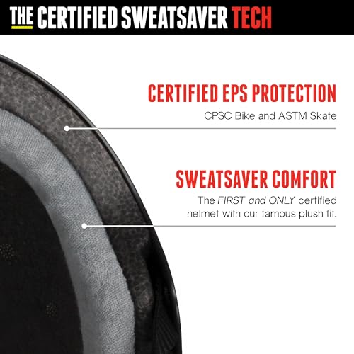 Sweatsaver Helmet for Skateboarding, BMX, Roller Skating