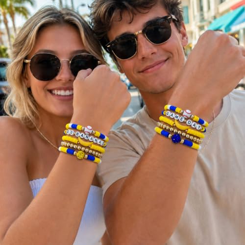 Baseball Fan Bracelets - Go Bananas Friendship Stackable Set