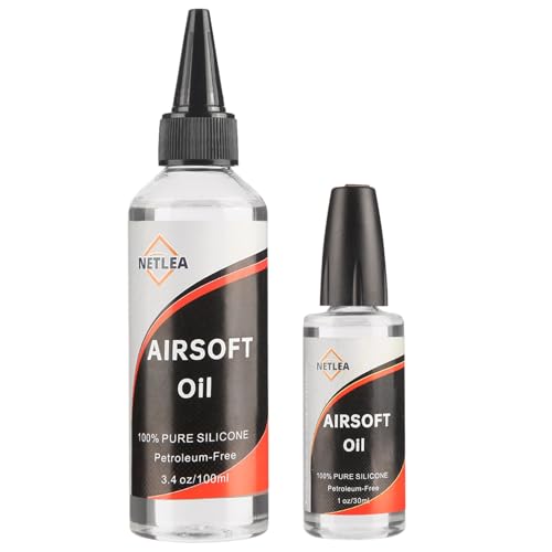 Airsoft Silicone Oil 4.4oz – Chamber Lube with Needle Oiler