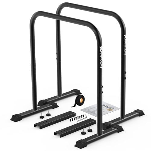 Premium Adjustable Dip Bars - Ultra-Stable Design for Core Training
