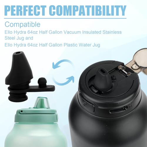 2-Pack Silicone Bite Valve Replacement for 64oz Water Bottles