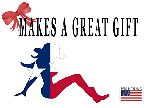 Texas Flag Cowgirl Cutout Sticker - High Quality Vinyl Decal
