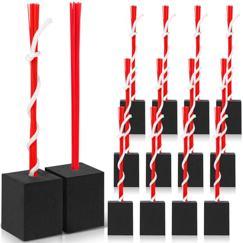 Baseball Base Plugs with Bright Tassels - 12 Pieces Red