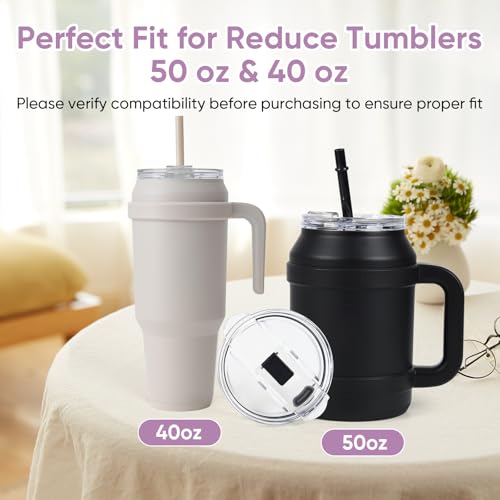 Leak Proof Replacement Lid for Reduce 50 oz & 40 oz Tumblers - BPA-Free