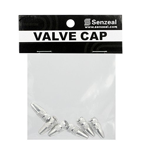 Aluminum Presta Bicycle Tire Valve Caps - 6pcs Set, Silver