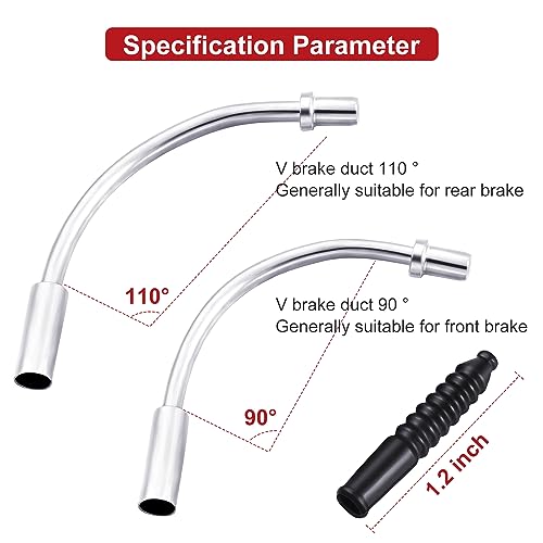 Bicycle Brake Noodles & Rubber Boots Set - 6 Pieces