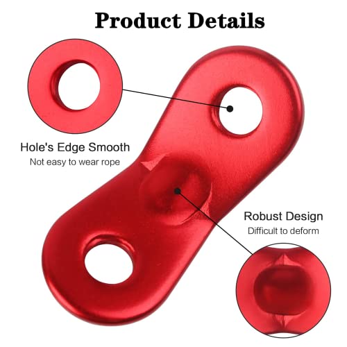 30-Pack Aluminum Alloy Tent Rope Tensioners - Dual Hole Design