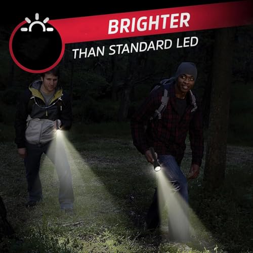 Hilngav Heavy Duty 2-Cell D LED Flashlight - 300 Lumens, Aluminum, Rugged for Outdoors & Emergencies - 1 Pack