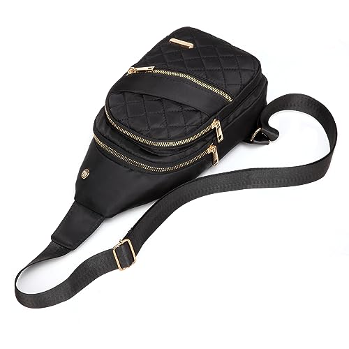 Small Crossbody Sling Bag for Women - Lightweight Nylon Hiking Backpack