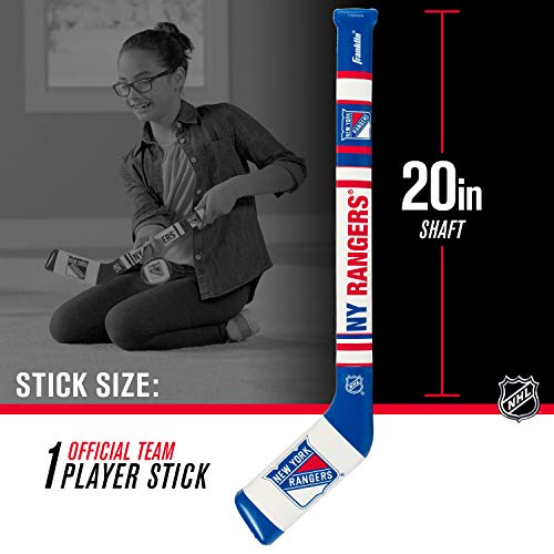 New York Rangers Mini Soft Hockey Stick Set - Kids' Foam Stick & Ball