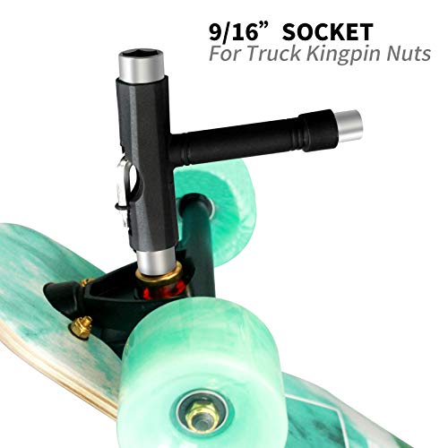 All-in-One Skateboard Tool with T-Type Allen Key and Phillips Wrench